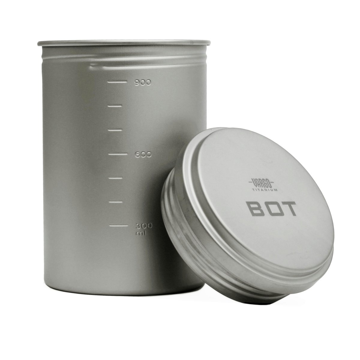 Vaso/bottiglia In Titanio Vargo 1 Litro – Leggero Per Camping – Argento - Foto 2